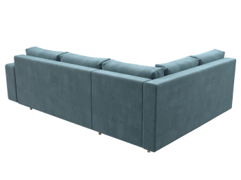 Диван угловой Сильвана левый угол, велюр