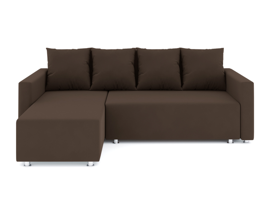 Диваны угловые в гостиную, Диван-кровать угловой Челси еврокнижка, велюр