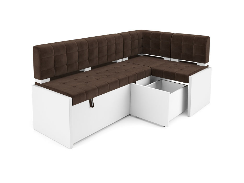 Кухонные уголки, Диван угловой кухонный Ганновер (Велюр) 205х82х130 см