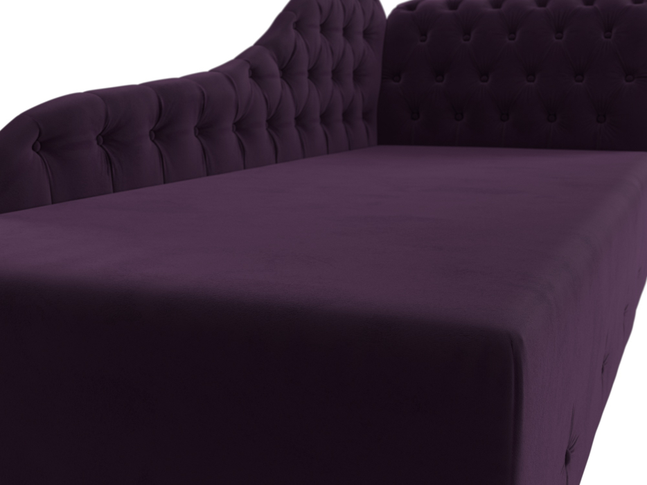 Кушетка диван, Кушетка Камерон правая, велюр 
