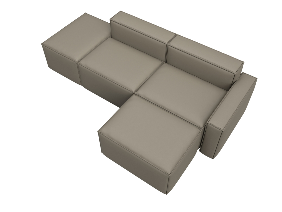 Диваны угловые в гостиную, Диван угловой модульный Лига-063 угол правый, экокожа GRIFON