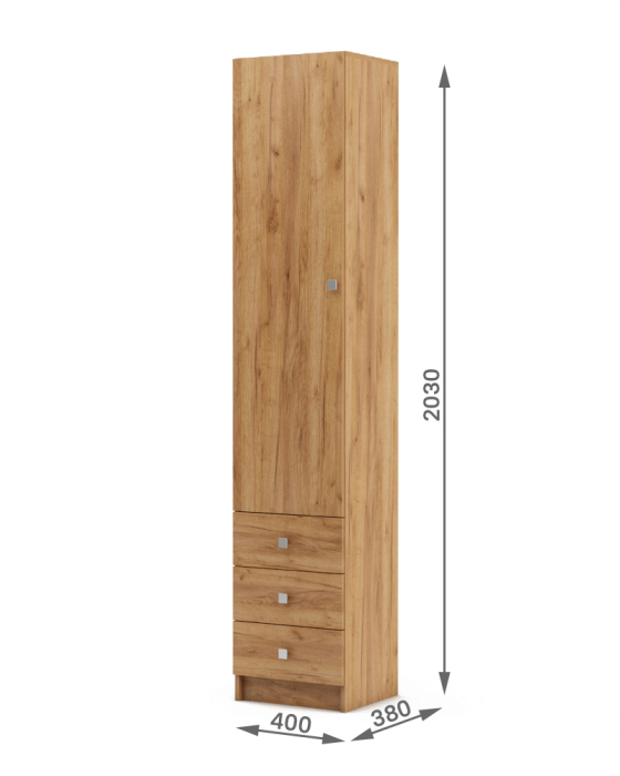 Шкафы одностворчатые, Шкаф Бостон-3