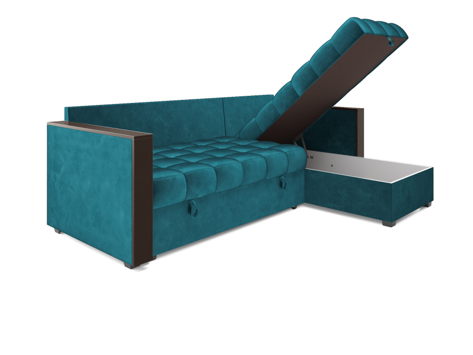 Диваны угловые в гостиную, Диван угловой Техас (Бархат)