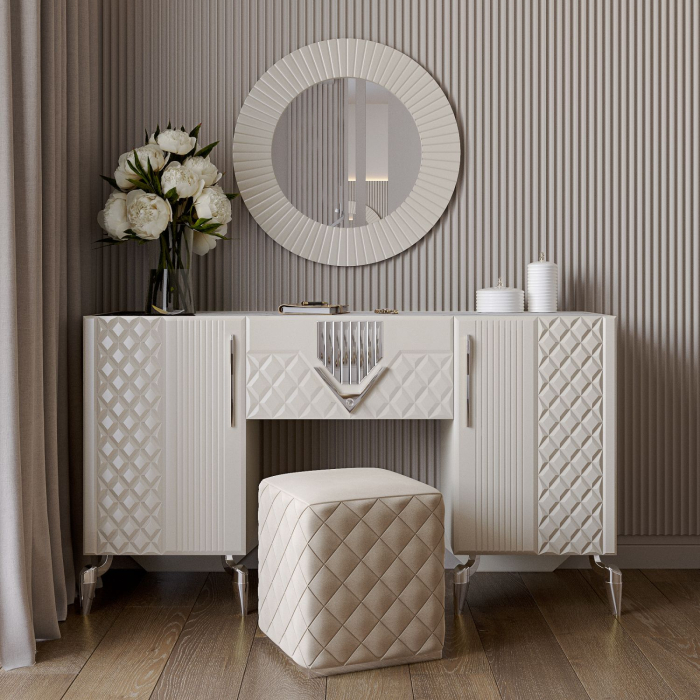 Пуф в прихожую, Пуф Савелья кашемир