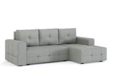 Диваны угловые в гостиную, Диван-кровать угловой Прадо, еврокнижка, велюр