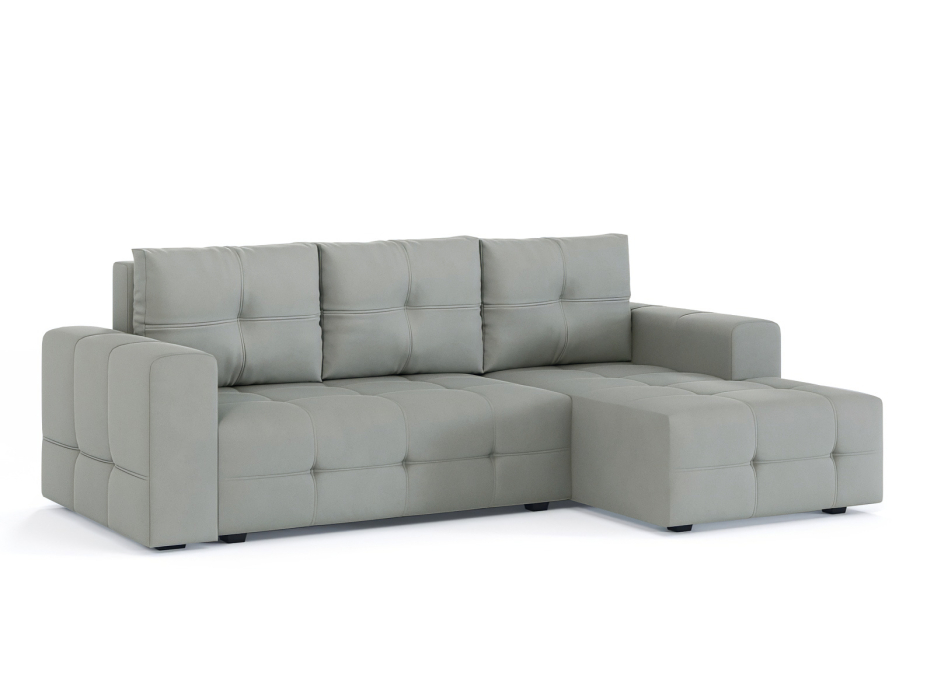 Диваны угловые в гостиную, Диван-кровать угловой Прадо, еврокнижка, велюр