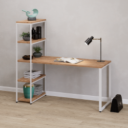 Стол-Стеллаж Айсберг Лофт 01 Белый