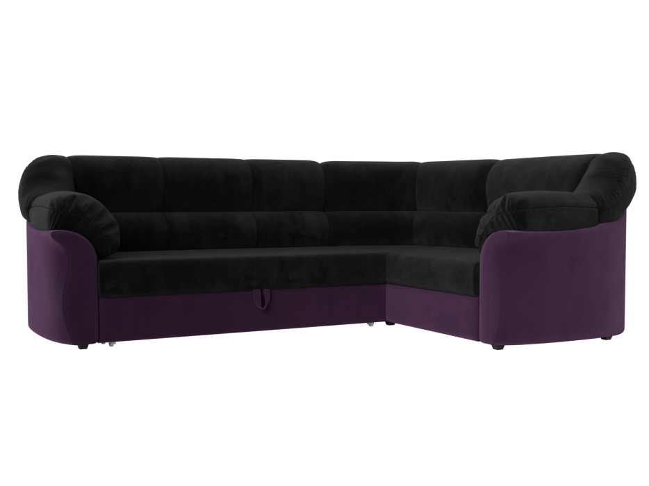 Диваны угловые в гостиную, Диван угловой Карнелла правый угол, велюр