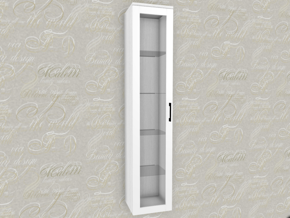 Стеклянные, Модульная система Грейс Шкаф ШК-5064  Снежный Ясень