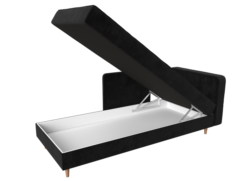 Кушетка кровать, Кушетка Прайм, велюр, правый угол