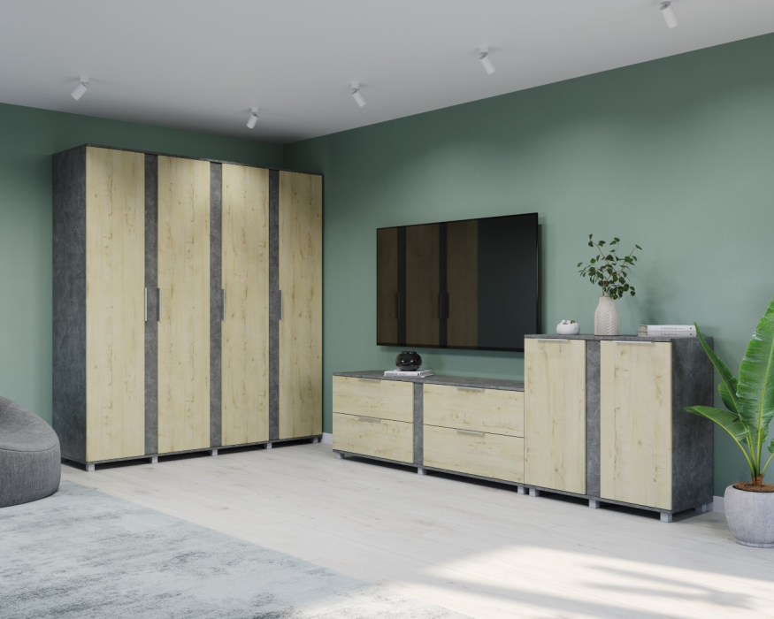 Шкафы двухстворчатые, Модульная система Пандора П21 Шкаф