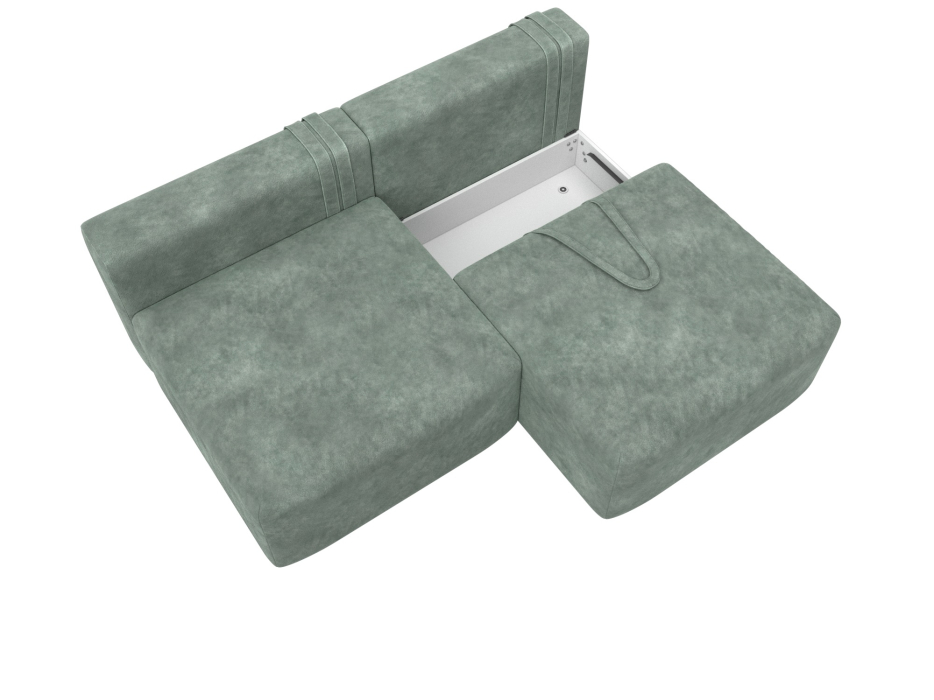 Диваны еврокнижки, Диван прямой модульный Лига-060 НПБ, велюр BRUT