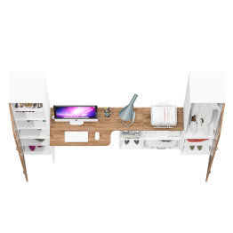 Мебель для дома Лидер-8 из пеналов МД 22Б и 21Б и стола-трансформера