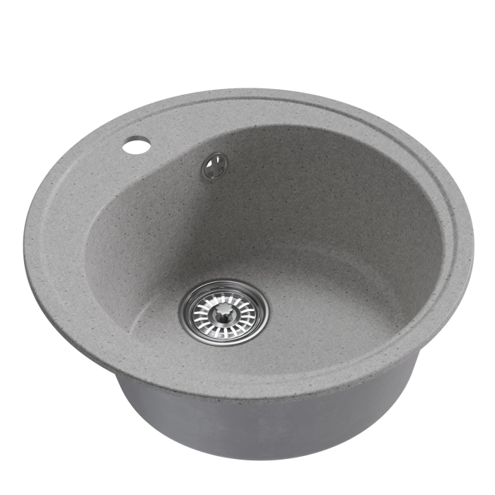 Кухонные мойки, Мойкa ML-GM11 круглая, 500мм (глуб. чаши 180) NEW*