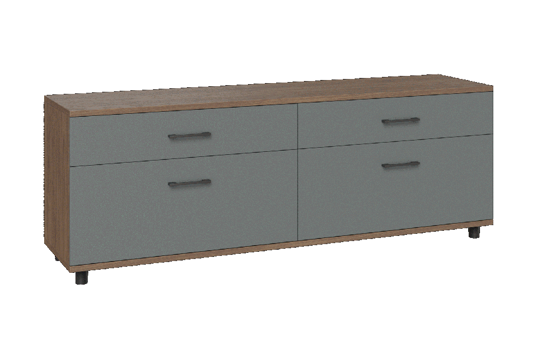 ТВ-тумбы, Модульная система Грейс Тумба ТБ-5028  Гикори Джексон Темный