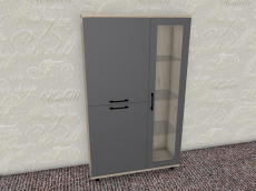 Шкафы распашные, Модульная система Грейс Шкаф ШК-5082  Гикори Джексон Светлый