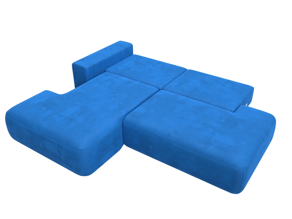 Диваны угловые в гостиную, Диван угловой Лига-036 Модерн левый угол, велюр