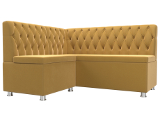 Диваны угловые кухонные, Кухонный угловой диван Мирта левый угол, микровельвет