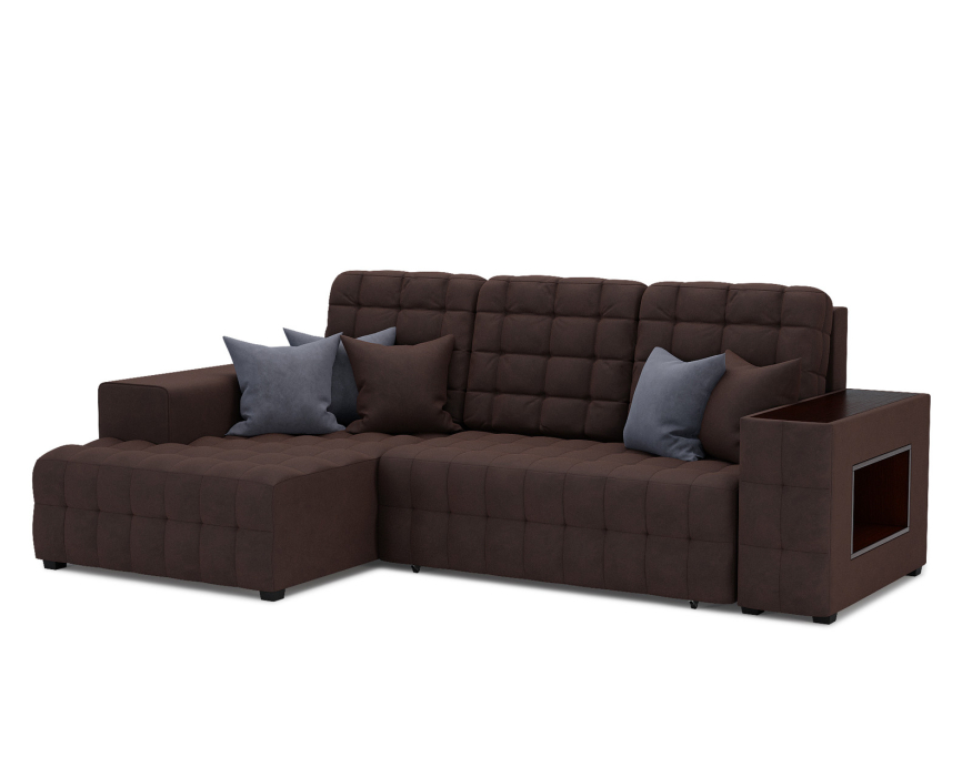 Диваны угловые в гостиную, Диван Мадрид Левый угол (Велюр)