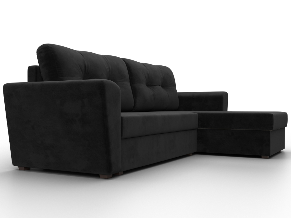 Диваны угловые в гостиную, Угловой диван Амстердам Лайт правый угол, велюр