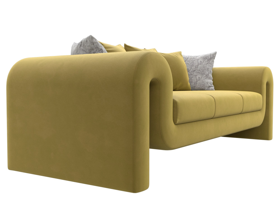 Диваны прямые кухонные, Диван прямой Волна, микровельвет