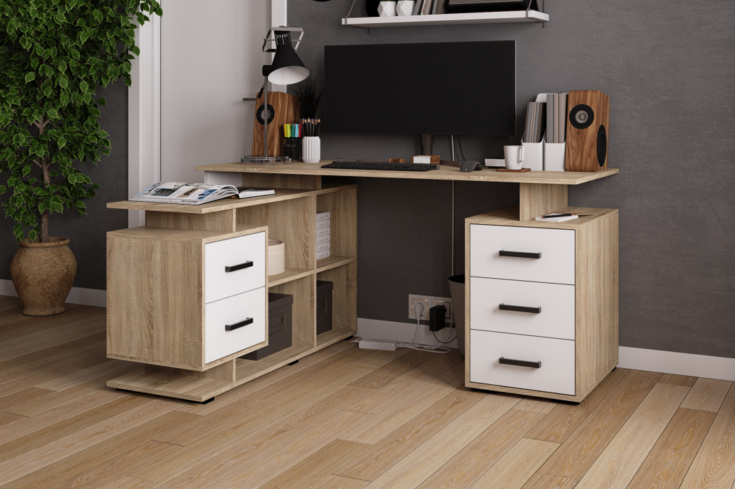 Угловые компьютерные столы, Компьютерный стол угловой СКМУ-3