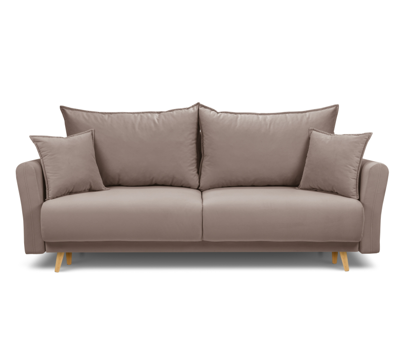 Диваны еврокнижки, Диван кровать прямой со спальным местом "Мия", микровелюр