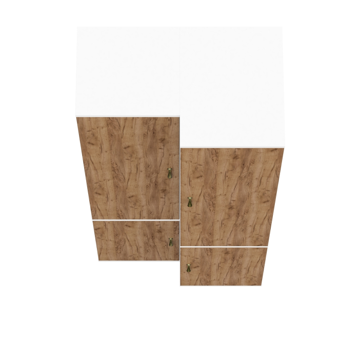 Для одежды, Шкаф узкий для одежды и пенал для одежды 23Б Лидер-8