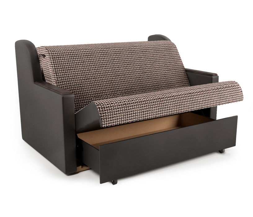 Диваны с ящиком для белья, Диван-кровать Аккорд Д 160, корфу/ экокожа