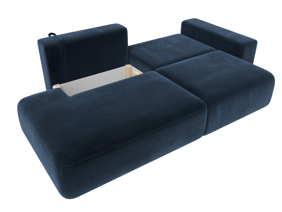 Диваны еврокнижки, Диван прямой Лига-036 НПБ Модерн подлокотник справа, велюр TOWER