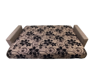 Диван 140  Рогожка Цветы ПБ