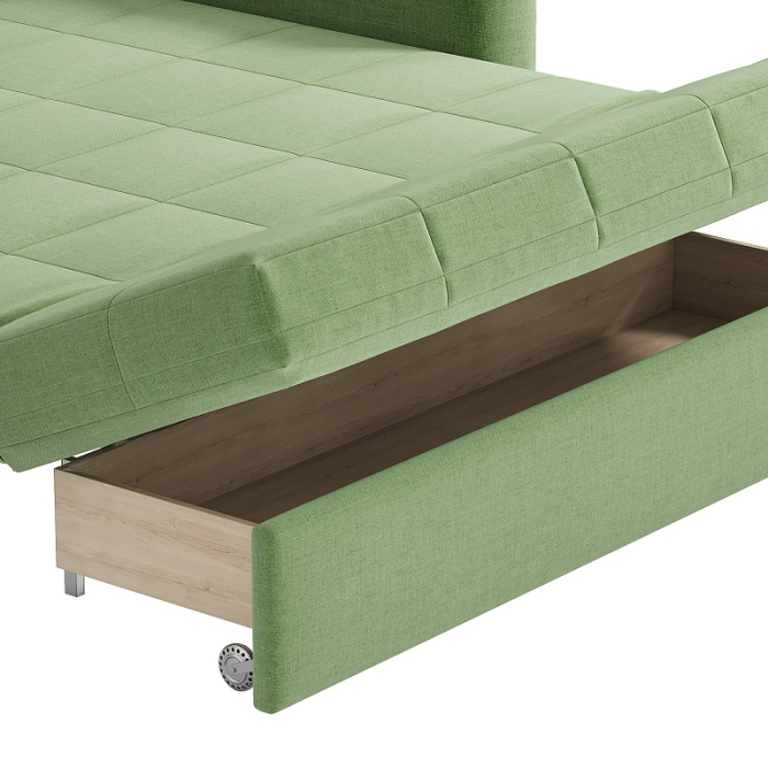 Диваны с ящиком для белья, Диван-кровать Аккордеон Классик 140 см Шерлок, рогожка