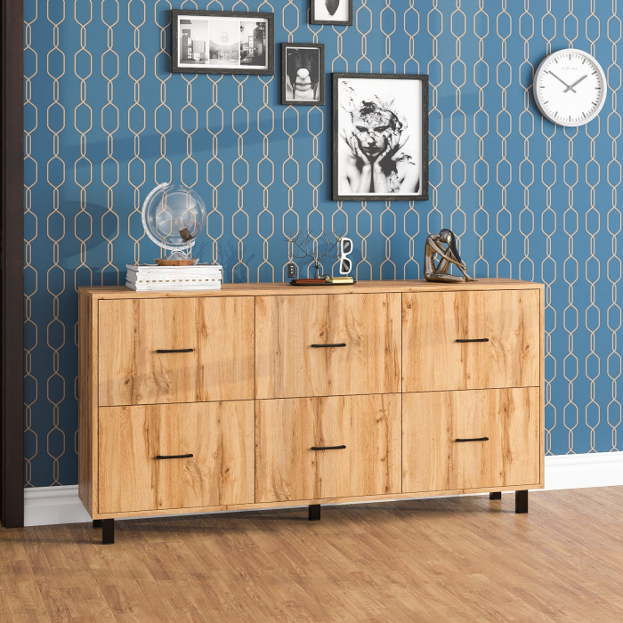 Комоды, Большой комод с шестью ящиками РВК 127-1704