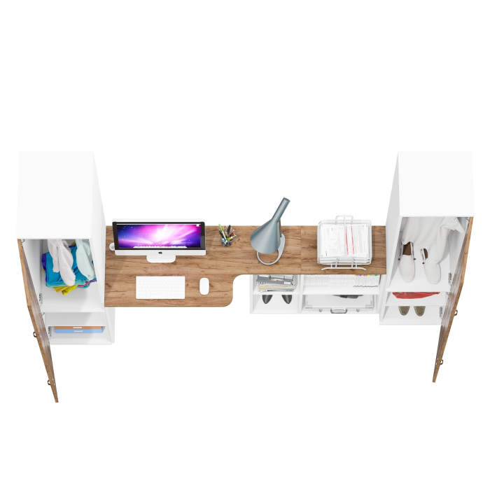 Домашние кабинеты, Мебель для учёбы ребёнка Лидер-8 из пенала 23Б и пенала 21Б