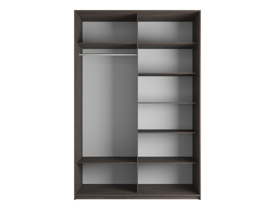 Шкафы-купе 2-х дверные, Шкаф-купе Эста 2-х дверный ДСП/Стекла пудра/Доводчик 200х66х240