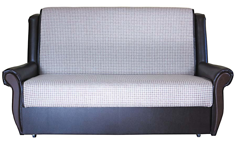 Диваны кровати со спальным местом, Диван-кровать Аккорд М 140, рогожка+иск.кожа