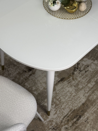 Стол Kenner 1300K раздвижной, стекло глянец