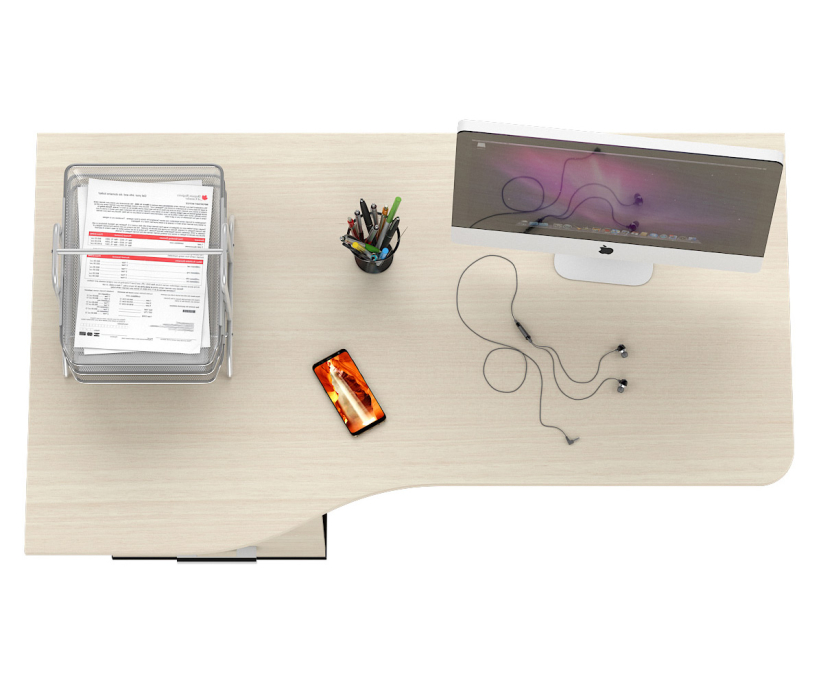 Письменные столы, Стол МД 1.04Т с тумбой на колесиках