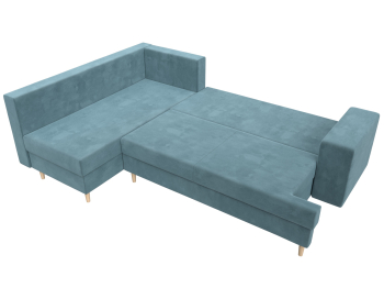 Диван угловой Сильвана левый угол, велюр