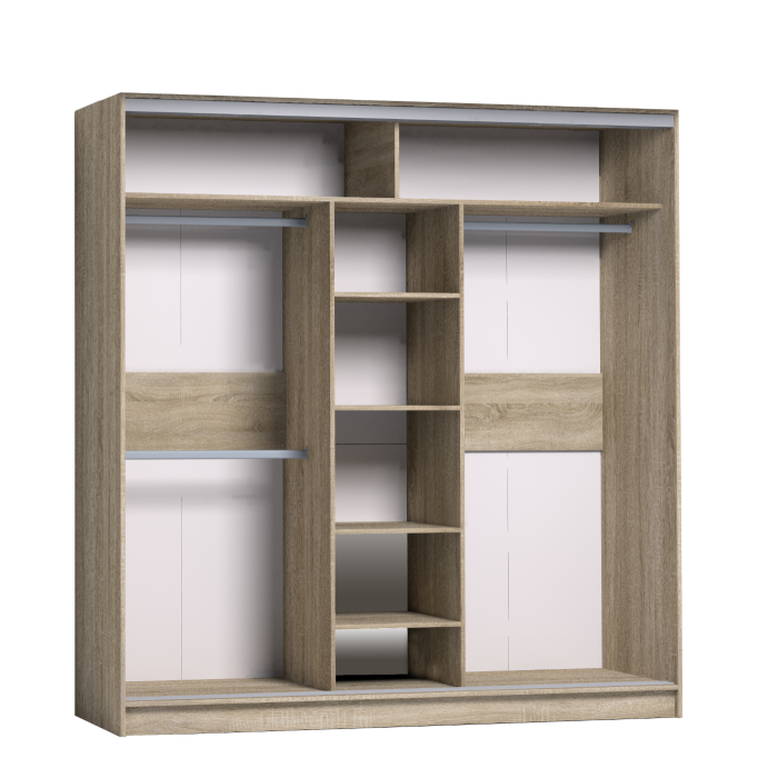 Шкафы-купе 3-х дверные, Шкаф-купе 3-дв  Strike 2000 лдсп/лдсп  (в2105*ш2000*г595)