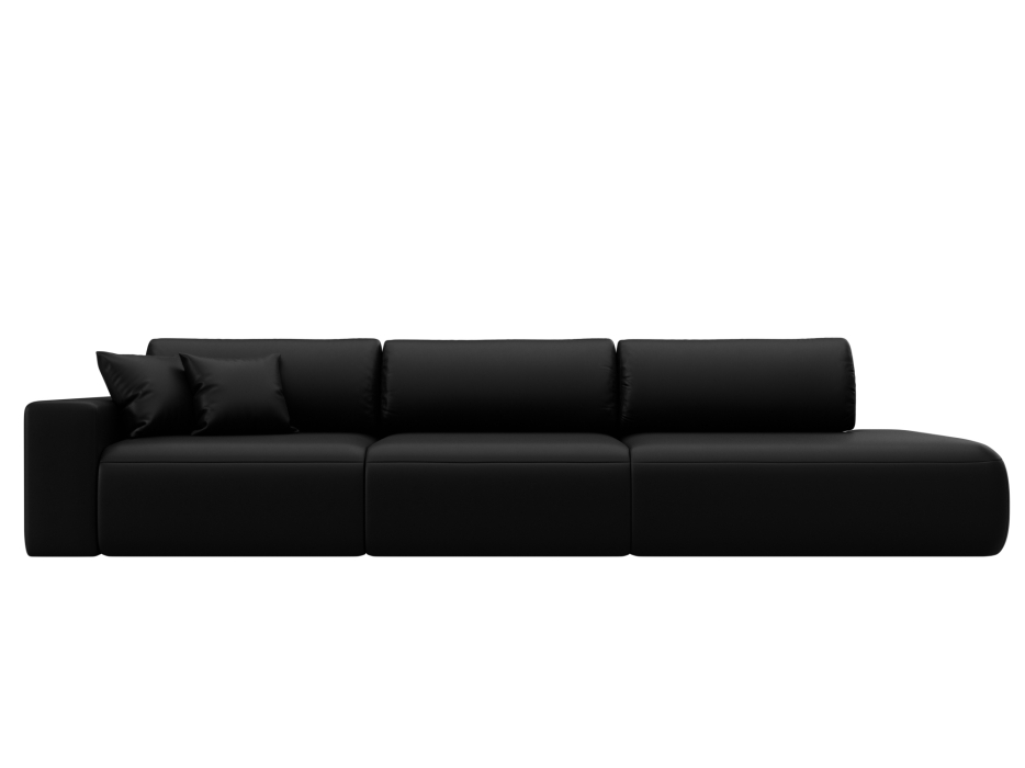 Диваны еврокнижки, Диван прямой Лига-036 НПБ Модерн Лонг подлокотник слева, экокожа GRIFON