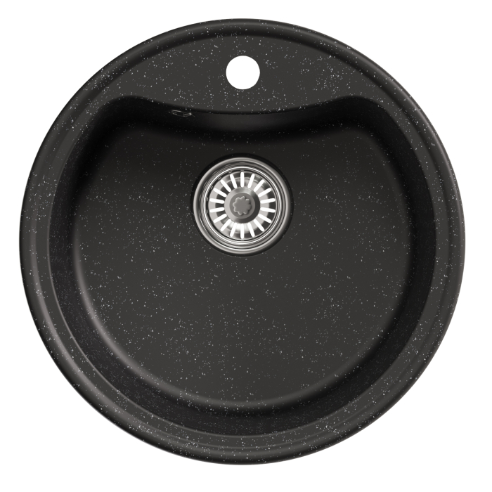 Кухонные мойки, Мойкa ML-GM09 круглая, 510 мм (глуб. чаши 190) NEW*