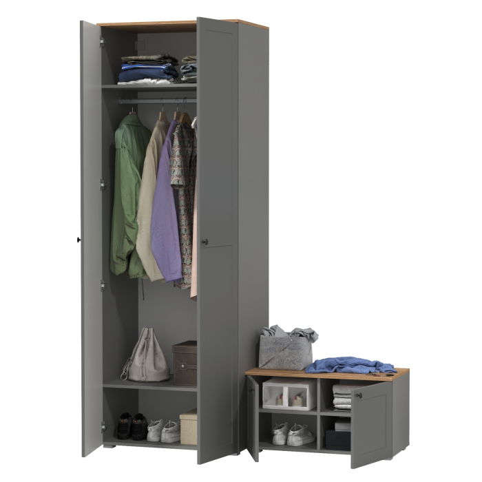 Прихожие, Шкаф для одежды и тумба две дверки Остин