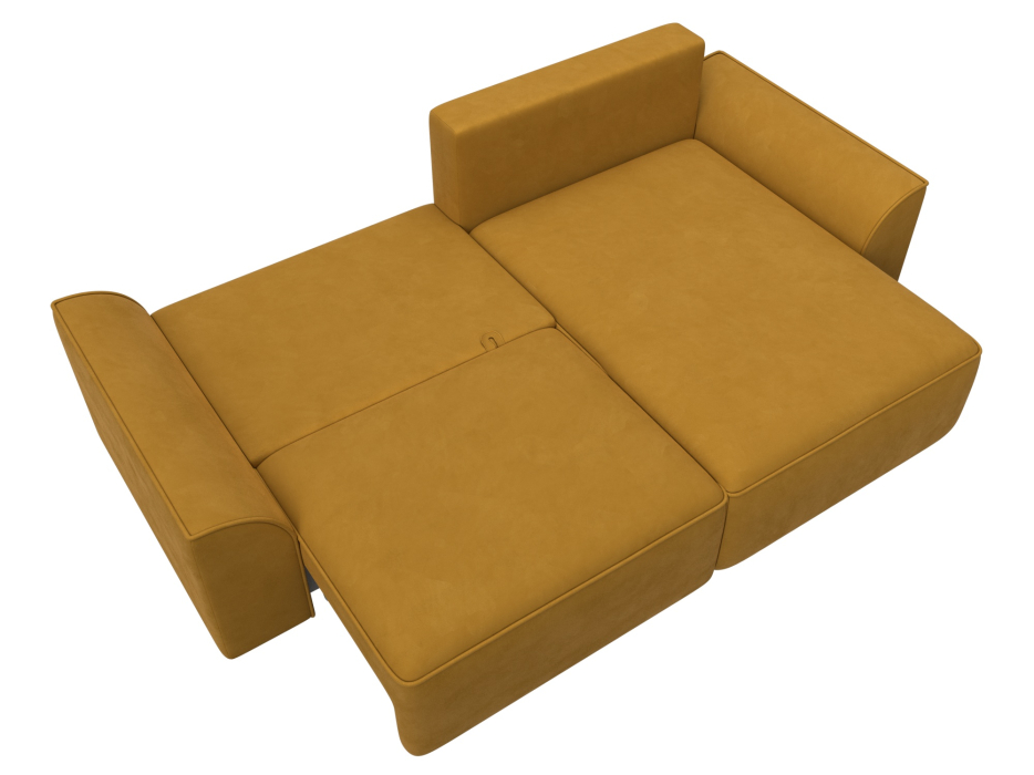 Диваны угловые в гостиную, Диван угловой Лига-048 НПБ, велюр BRUT