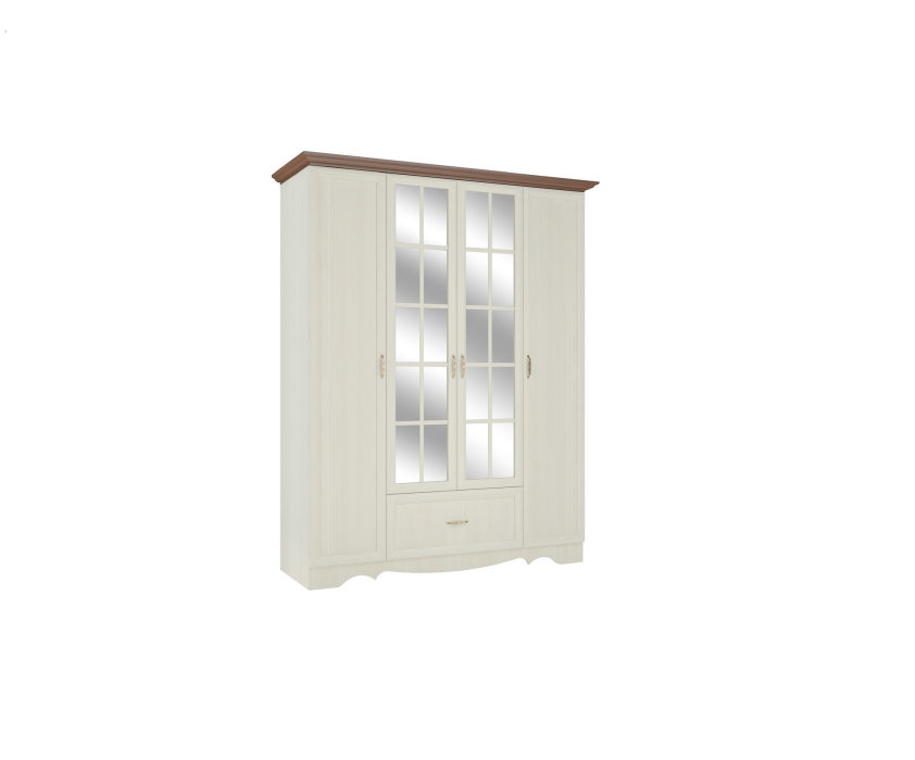 Для одежды, Шкаф четырехдверный Латте 4 