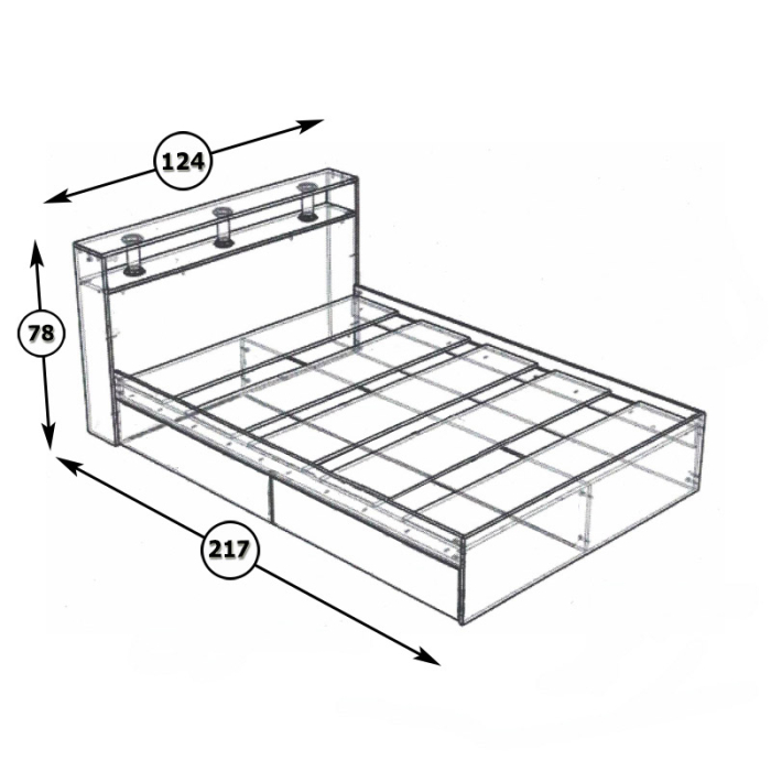 Кровати, Кровать Камелия 1200