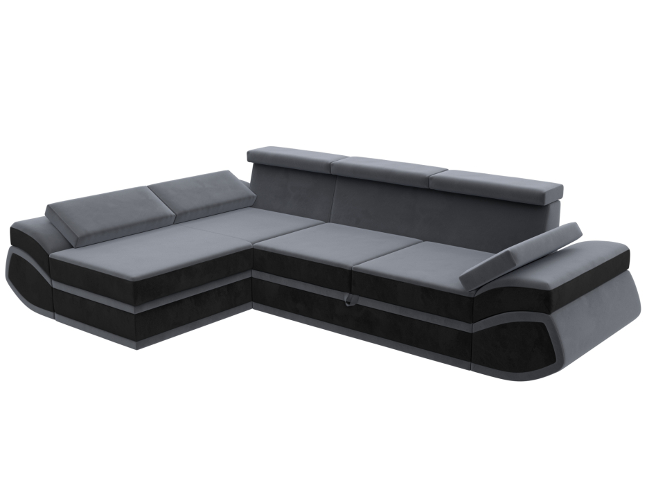 Диваны угловые в гостиную, Диван угловой Лига-032 левый угол, велюр