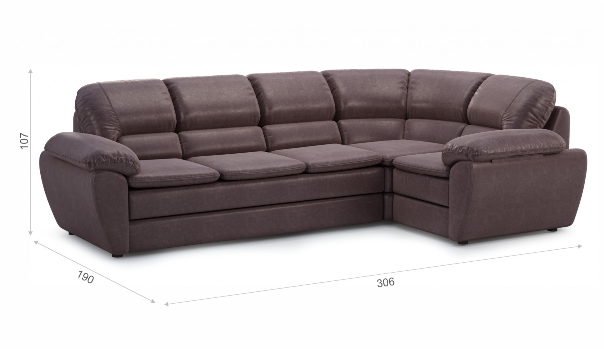 Диваны угловые, Бергамо угол левый