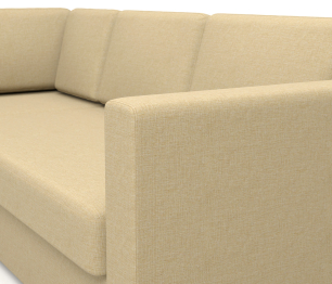 Диван угловой Джессика 2 левый, рогожка