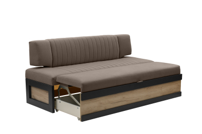 Прямой кухонный диван Парус 174 Дуб крафт серый